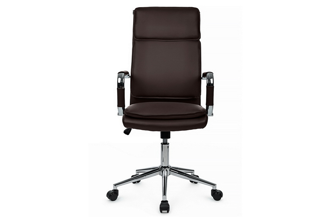 кресло руководителя rv chair dil 6018h тёмно-коричневая экокожа фото